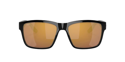 Costa Del Mar Paunch Sunglasses Black, Gold Mirror Polarized Glass