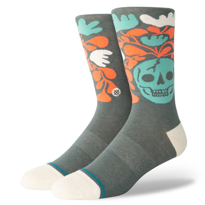 Stance Skelly Nelly Crew Socks Teal