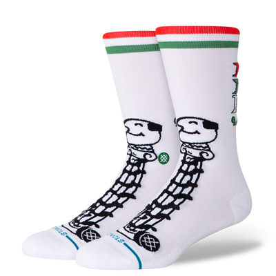Stance Home Alone Crew Socks Home Alone Little Neros | White