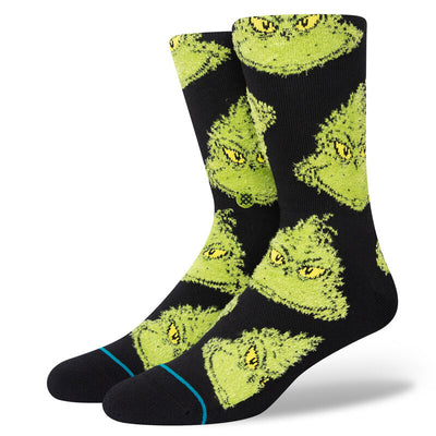 Stance The Grinch x Stance Crew Socks Mean One - Black
