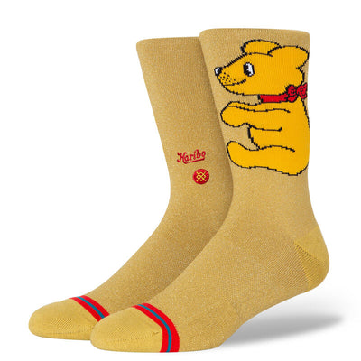Stance Haribo x Stance Goldbear Crew Socks for Men Gold