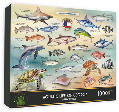 Highland Creek Puzzles Aquatic Life of Georgia Jigsaw Puzzle