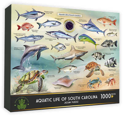 Highland Creek Puzzles Aquatic Life of South Carolina Jigsaw Puzzle