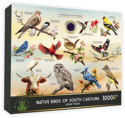 Highland Creek Puzzles Native Birds of South Carolina Jigsaw Puzzle