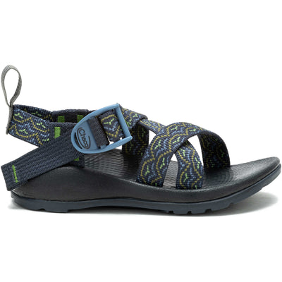 Chaco Z/1 Ecotread Sandals for Kids Bloop Navy #color_bloop-navy