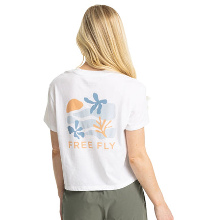 Free Fly Apparel Coral Tee for Women White