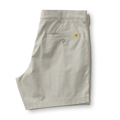 Duck Head 6" Harbor Performance Shorts for Men Limestone Grey