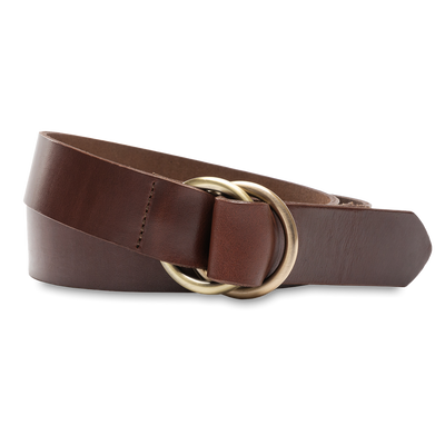 Duck Head Leather O-Ring Belt Brown
