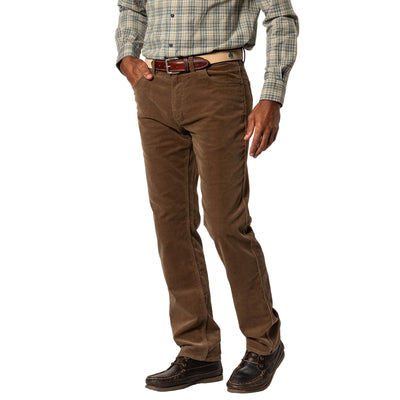 Duck Head Holston Corduroy Five-Pocket Pants for Men Dark Oak