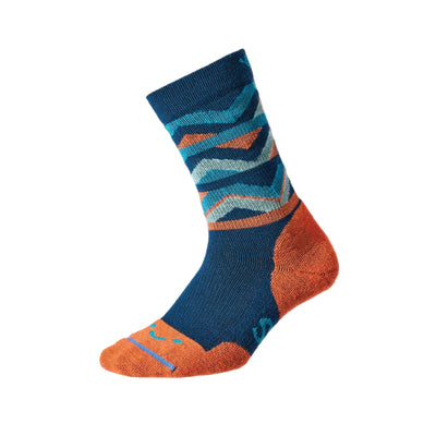 FITS Zig Zag Light Cushion Crew Socks Tiger Lily