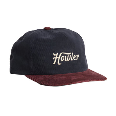Howler Brothers Script Snapback Navy/ Burgundy