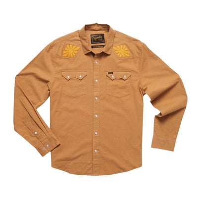 Howler Brothers Crosscut Deluxe Snapshirt for Men Fawn : Deep Thoughts
