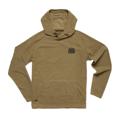 Howler Brothers Palo Duro Fleece Hoodie for Men Mountain Grid | Fatigue