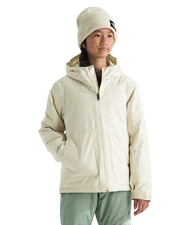 The North Face Freedom Insulated Jacket for Girls White Dune