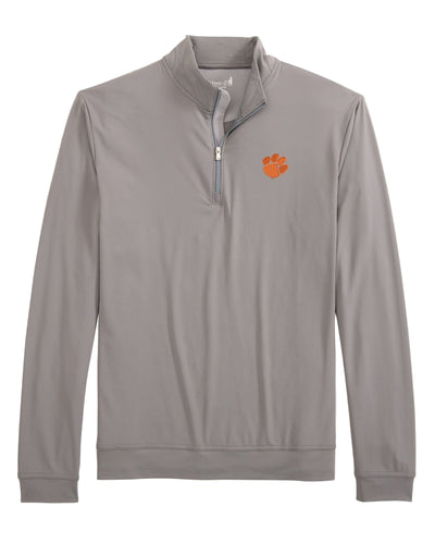 Johnnie-O Clemson Motion Performance 1/4 Zip Pullover for Men Thunder