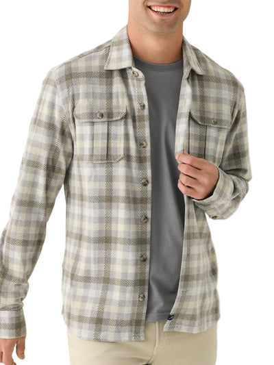 Johnnie-O Marcelo Top Shelf Button-Down Shirt for Men Light Gray
