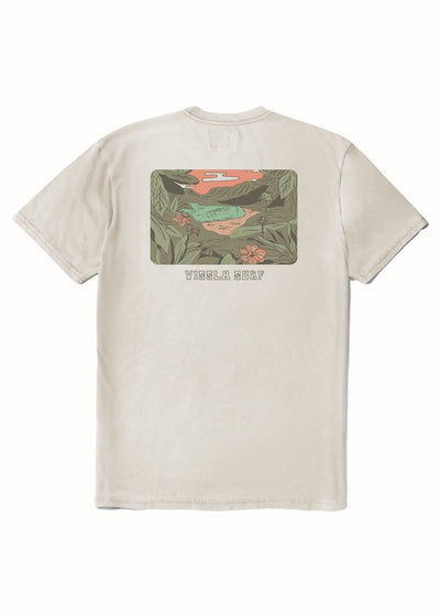 Vissla Secret Shores Cosmic Wash Short Sleeve T-Shirt for Men dune