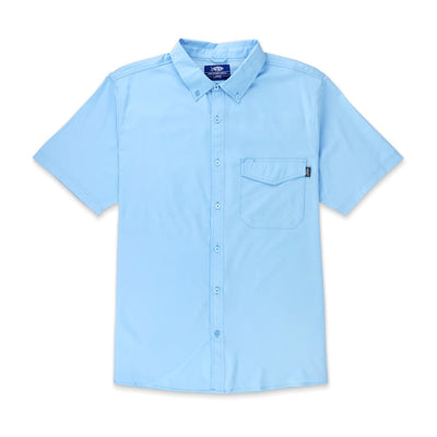 Aftco Palomar SS Vented Fishing Shirt for Men Airy Blue #color_airy-blue