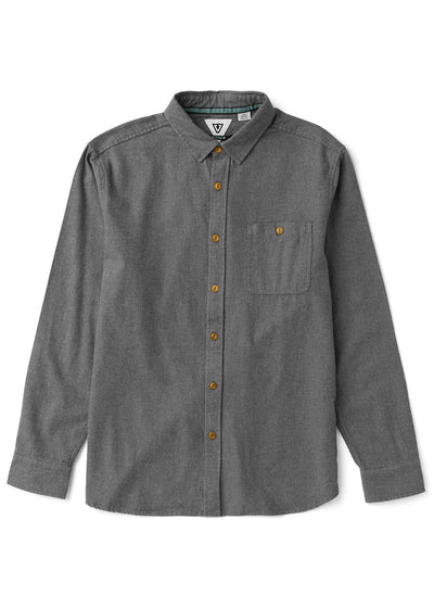 Vissla Go To Light Weight Flannel for Men Graphite