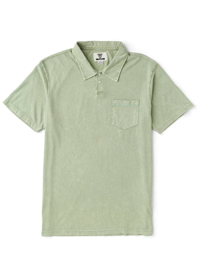 Vissla Solid Sets Cosmic Wash Polo Tee for men Sage