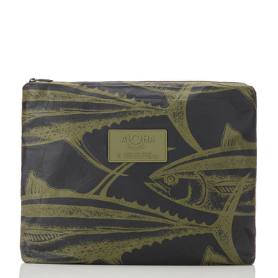 Aloha Ahi Max Pouch Olive on Black