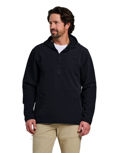 Free Fly  Gridback Fleece Anorak Hoodie for Men Black