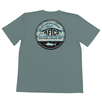 Aftco Grandeur Marlin T-Shirt for Men Depths #color_depths