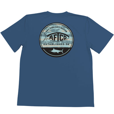 Aftco Grandeur Marlin T-Shirt for Men Storm Blue #color_storm-blue