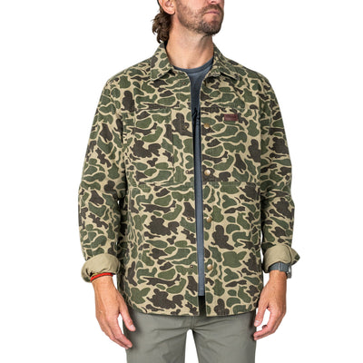 Marsh Wear Delano Shacket for Men Green Mallard Camo