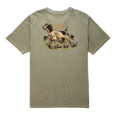 Marsh Wear Heritage Pointer Short Sleeve T-Shirt for Men Vintage Moss