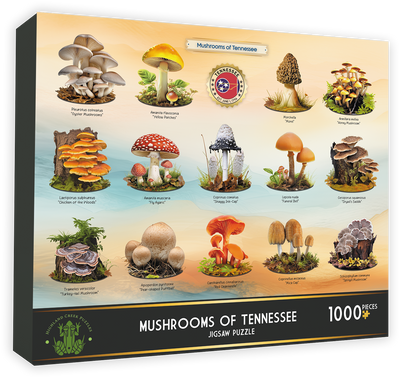 Highland Creek Puzzles Mushrooms of Tennessee Jigsaw Puzzle