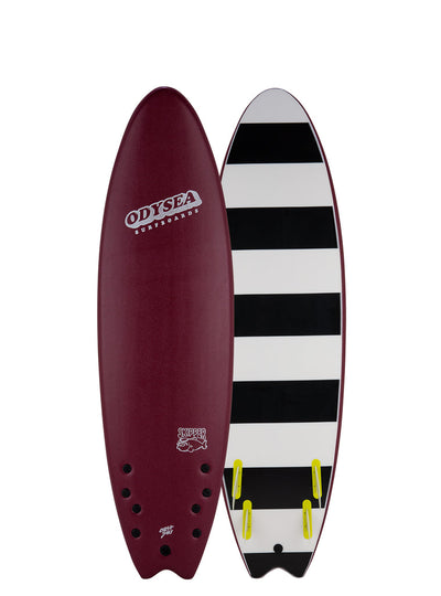 Catch Surf Skipper Quad 6'6" Maroon/Stripes