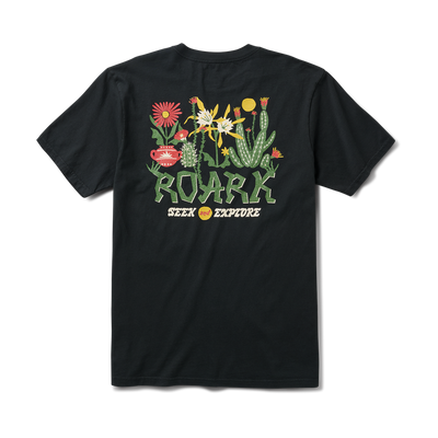 Roark Cactus Garden Premium Tee for Men Black
