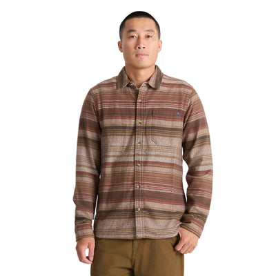 Roark Crossroads Organic Cotton Flannel for Men Red Clay