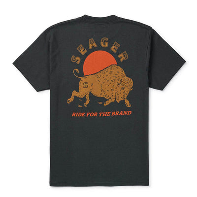 Seager Ride for the Brand Tee for Men Vintage Black