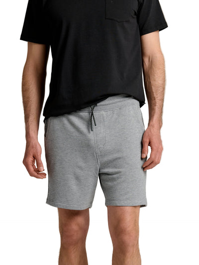 Free Fly Apparel Bamboo Lightweight Fleece Short for Men Heather Grey