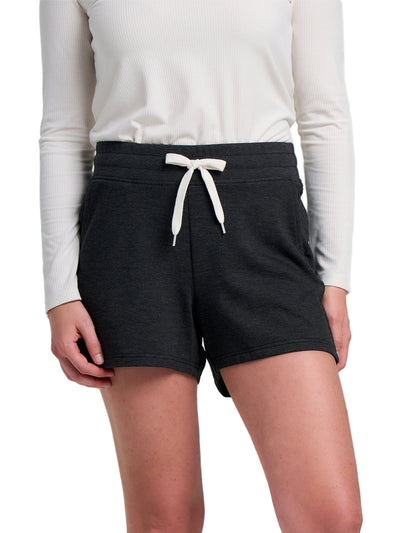 Free Fly Apparel Bamboo Lightweight Fleece Shorts for Women Heather Black