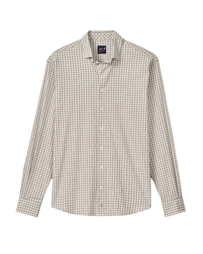 Johnnie-O Westwood Button Down Long Sleeve shirt for Men Light Gray