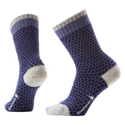 Smartwool Everyday Cozy Popcorn Polka Dot Crew Socks Nightfall Blue