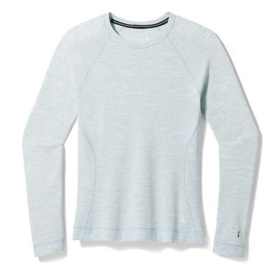Smartwool Classic Thermal Merino Base Layer Crew for Women Winter Sky Heather