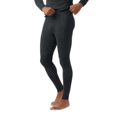 Smartwool Intraknit Thermal Merino Base Layer Bottoms for Men Charcoal Heather | Black