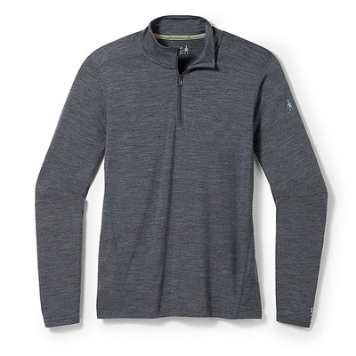 Smartwool Classic All-Season Merino Base Layer 1/4 Zip for Men Iron Heather #color_iron-heather