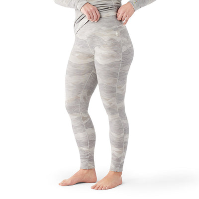 Smartwool Classic Thermal Merino Base Layer Bottom for Women Light Gray Mountain Scape #color_light-gray-mountain-scape