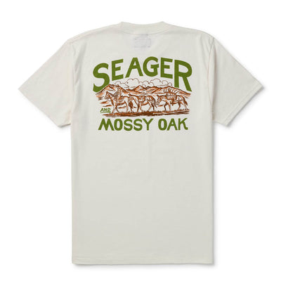 Seager x Mossy Oak Pack Out Tee for Men Vintage White