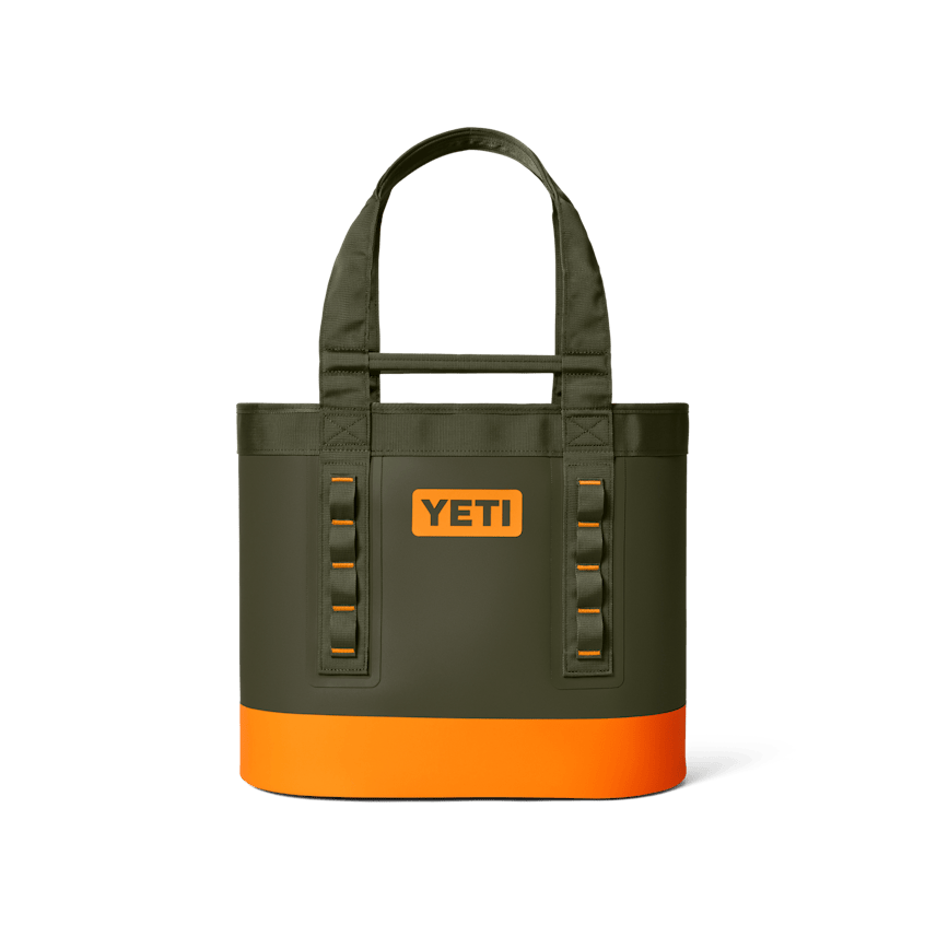 YETI Camino 35 Carryall Tote Bag Olive/King Crab Orange