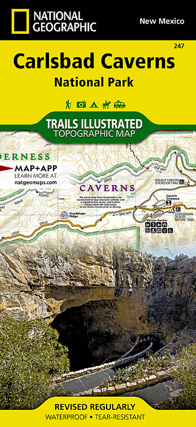 Trails Illustrated Carlsbad Caverns National Park Map