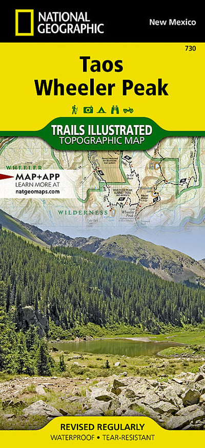 Trails Illustrated Taos, Wheeler Peak Map