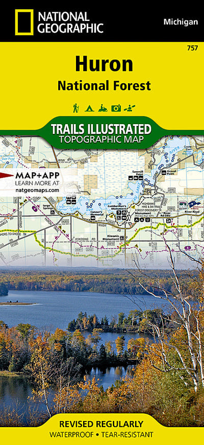 Trails Illustrated Huron National Forest Map