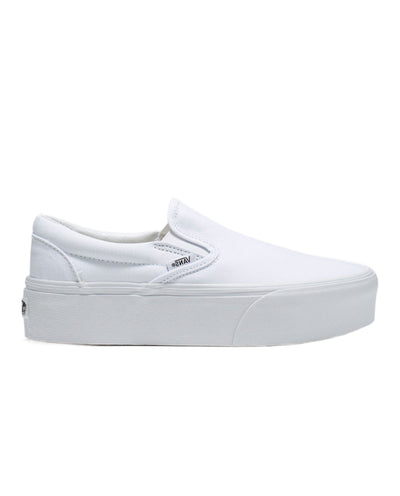 Vans Classic Slip-On Stackform Shoe for Women True White