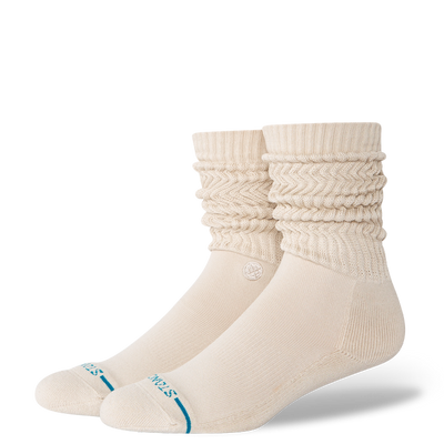 Stance Icon Slouch Crew Socks for Women Oatmeal